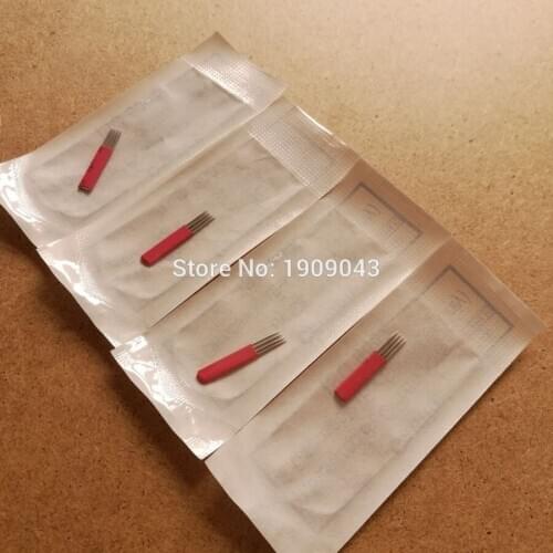 1000pcs New 3d permanent makeup manual fog eyebrow needles 4xR3 microblading eyebrow pen needles for manual pen