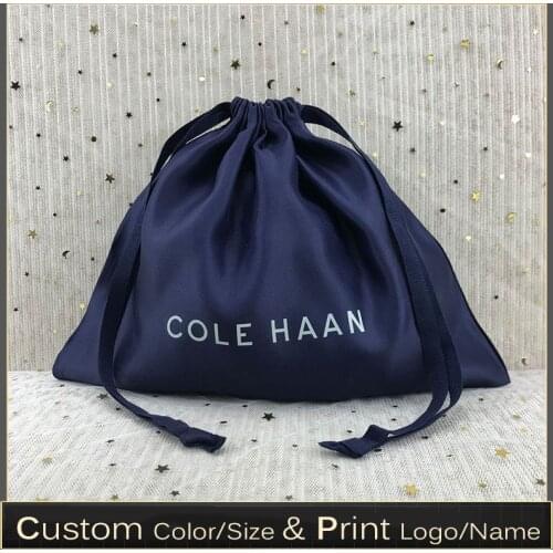 Wholesale 20pcs 35x30cm high quality thick light satin drawstring storage bag shoes clothing wig hat dust storage bag travel bag