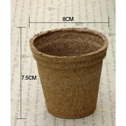 25pcs,8*7.5cmJiffy universal nutrition,seedling soil block,mini flower pot,Nursery pot, peat nutrition block turfy