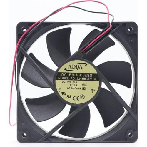 ADDA AD1224HB-A71GL 24 V DC 3.12W 149.4 m³/h (L x W x H) 120 x 120 x 25 mm Axial cooling fan