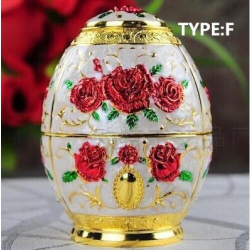 Automatic Toothpick Holder Beautiful carved toothpick box creative push Gorgeous gift egg toothpick box