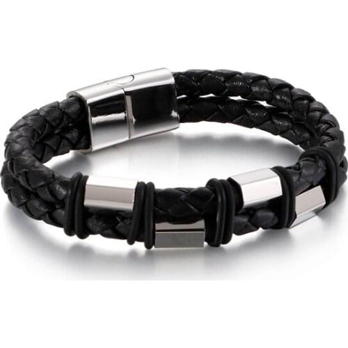 Baoliren Men's Leather Bracelets