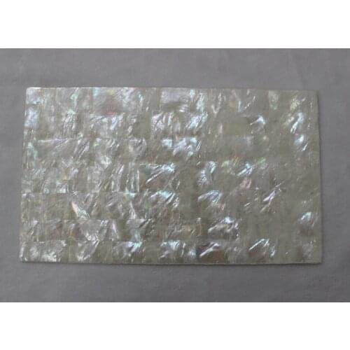 14x24cm 0.8mm thicker white mother of pearl sheets MOP laminates shell paper furniture inlay guitar inlay accessories