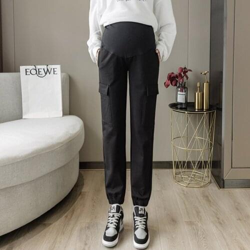 Maternity pants spring casual fashion all-match sports pants autumn trousers plus size overalls and trousers