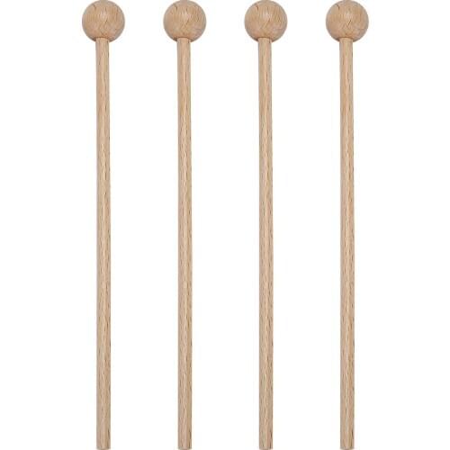 Wood Mallets Percussion Sticks for Glockenspiel,Xylophone,Chime,Bell,Woodblock,8 Inch