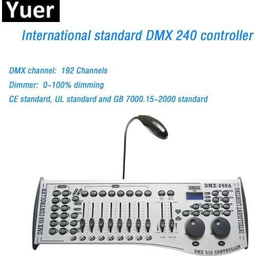 Dj Equipment DMX 240 Controller Control Moving Head Led Par Disco Light Stage Lighting DMX 192 Channels For Disco DJ Party Bar