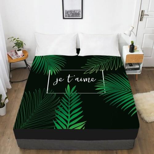 Elastic fitted sheet Bed sheet With An Elastic Band 150/180/200/160*200 Mattress Cover Bed cover 1pc Nordic black