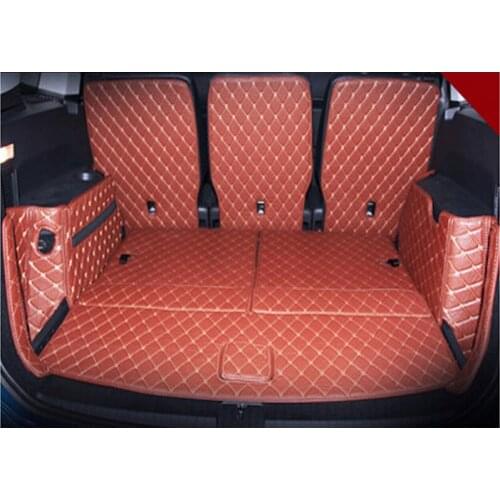 Good mats! Special car trunk mats for Volkswagen Touran 7 seats -2015 waterproof boot carpets cargo liner mats,Free shipping
