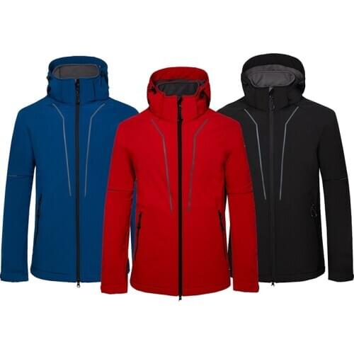 Cikrilan Mens Spring/Autumn Softshell Jacket Men Outdoor Sports Hooded Coat Trekking Windbreaker Waterproof Hiking Jackets