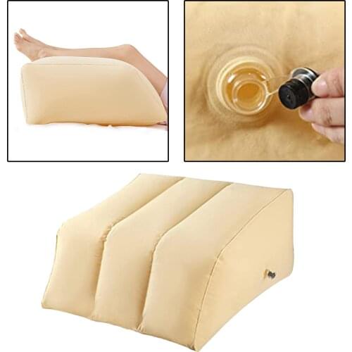 Inflatable Leg Pillow Bed Wedge Knee Pillow Leg Elevation Back Lumbar Support Cushions Waist Support Pad Orthopedic Pillow