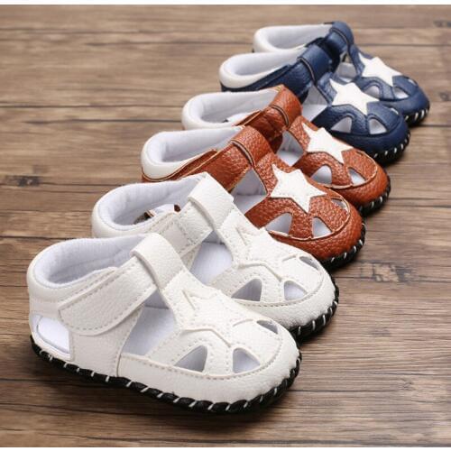 Summer 0-1 years old male baby rubber soles foot non-slip baby toddler shoes