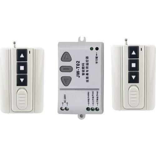 New AC 220V Motor RF Wireless Remote Control Switch System UP&DOWN Motor reversing controller 1pcs Receiver + 2pcs Transmitter