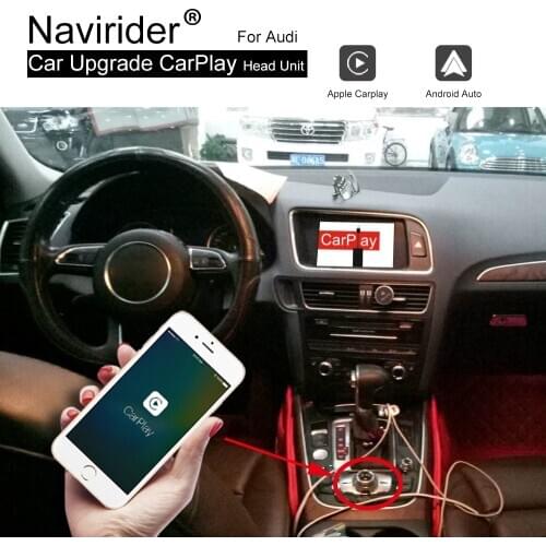 Car Upgrade Audio Video System Airplay Wireless Carplay Andriod Auto For AUDI Q5 A4 A5 S5 MMI 2013-2017 interface Black