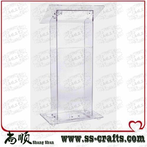 Wholesale Acrylic Podium Acrylic Church Rostrum Portable Acrylic Lectern