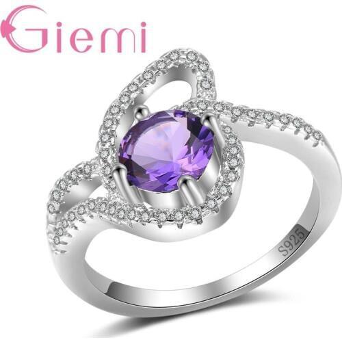 925 Sterling Silver Original Rings For Women Elegant Hollow Lady Vintage Wedding Party Jewelry Bijoux Femme Jewelry