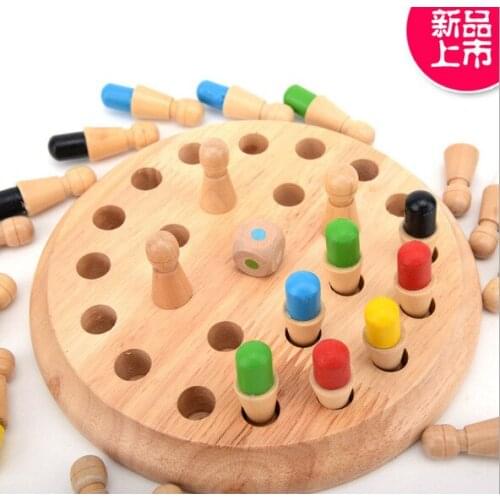 Supply Color ji yi qi Checkers fan fan qi Wooden Kids Adult Puzzle Six ji yi qi