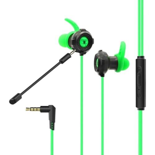 T20 3.5mm In-ear Wired Dynamic Gaming Earphone with Mic for Phones/Computers Colorful 5.1 Stereo Headset Gamer With Microphone
