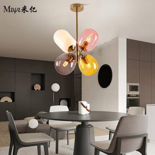 Modern lustres para quarto hanging lamp modern led chandelier ventilador de techo lamparas de techo nordic decoration home