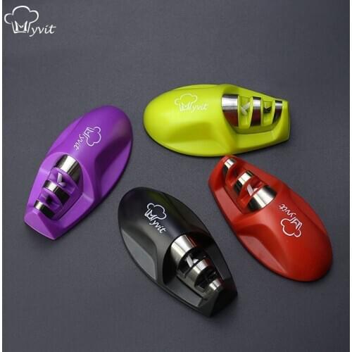 Knife Sharpener Whetstone for Kitchen Knives Sharpening Stone Grindstone Grinder Stone 2 Stages Diamond & Ceramic Household Tool