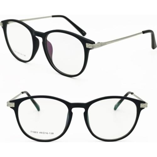 TR90 nickel copper combination light weight wayframe trendy slim glasses frame for ladies