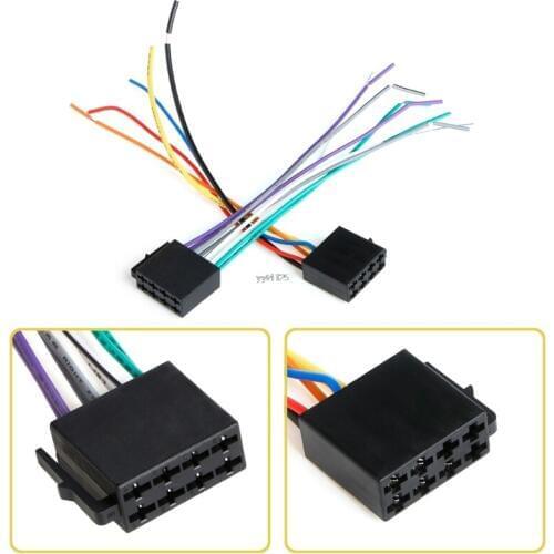 Universal ISO Wire Harness Female Adapter Connector Cable Radio Wiring Connector Adapter Plug Kit for Auto Car Stereo System NEW