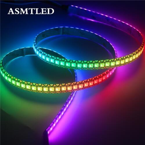 High qulity WS2812B Flexible LED Strip light DC 5V 144Leds/m IP30 IP65 IP67 Waterproof 0.5m 1m Full Color Pixel LED Tape Lamp