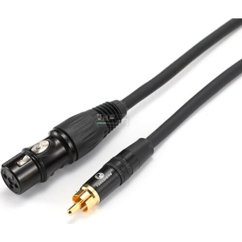 1Pcs customized Yongsheng new XLR plug YS177/176BG conversion cable YS373 RCA fever audio microphone cable speaker equipment