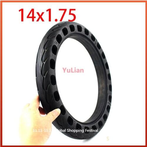 14 inch 14*1.75 lithium tram bicycle non-inflatable solid tyre 14x1.75 bicycle electric bicycle explosion-proof solid tire