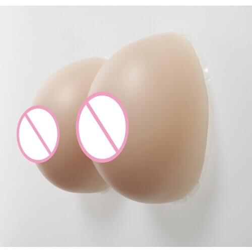 1400g/Pair E Cup Silicone Round Shape Breast Tit Chest Enhancer Bust Increast Women Postoperative Transsexual Artificial Props
