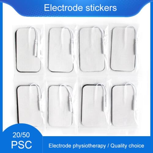 2mm Plug Large Size Reusable Therapy Machine Slimming Electric Body Massager Electrode Pads For Pulse Digital Tens Acupuncture
