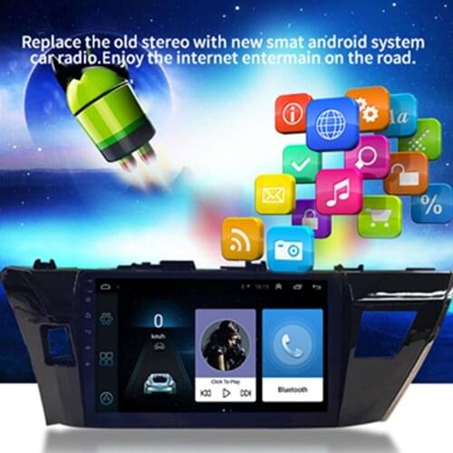 50% Hot Sales 10 Inch Car GPS Navigator Radio DVD Player for Toyota Corolla 14-17 Android 10.0