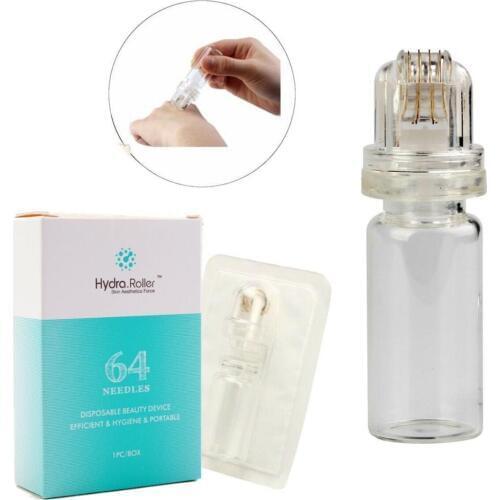 64 Pin Micro Needle Titanium needle Tips Hydra Roller Hyaluronic Acid Skin Care Anti Wrinkle Acne Reduce Pore Tighten Whiten