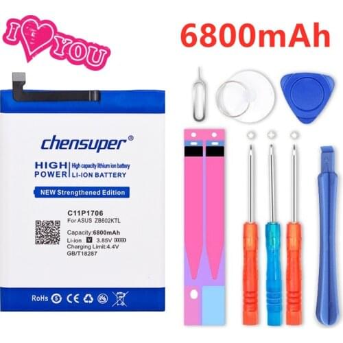 Chensuper 6800mAh C11P1706 Battery for ASUS Zenfone Max Pro M1 6.0 inch ZB602KL X00TDB X00TDE