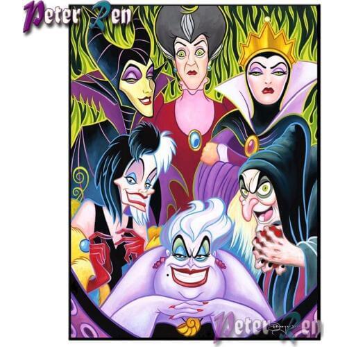 5d Cartoon Diamond Painting Queen Witch Embroidery Diy full Square or round Mosaic Picture Rhinestone home decoration gift