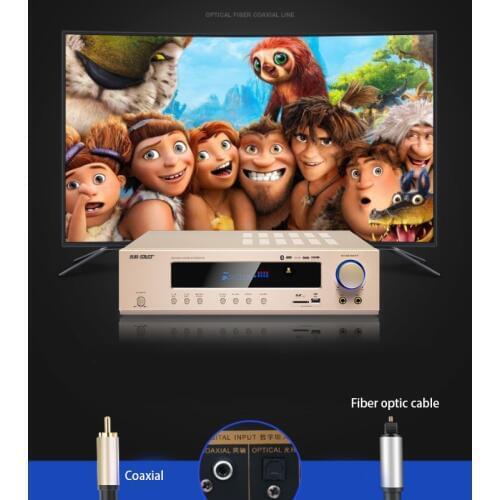 5.1 Channel Home Theater Ktv High Power AV Digital Hifi Amplifier Subwoofer SD USB 800W 220V AK-558 Bluetooth Amplifier