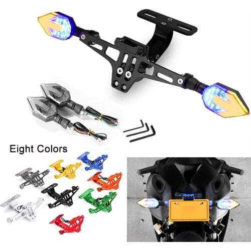 CNC Motorcycle Rear License Plate Mount Holder with Turn Signal For Honda CB 599 919 400 CB600 for HORNET CBR 600 F2 F3 F4 F4i