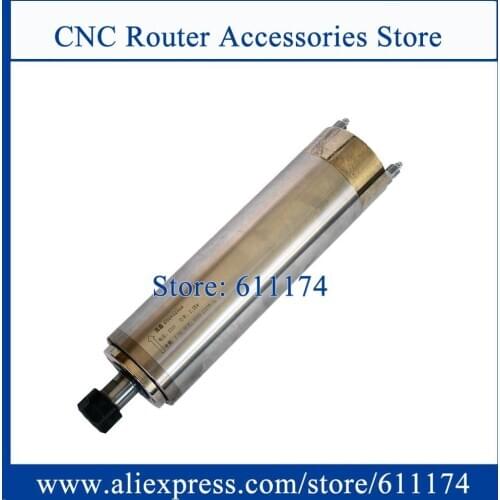 Metal milling spindle motor 2.2kw AC220V lower speed 6000-12000RPM water cooled spindle motor with 4 pieces bearing