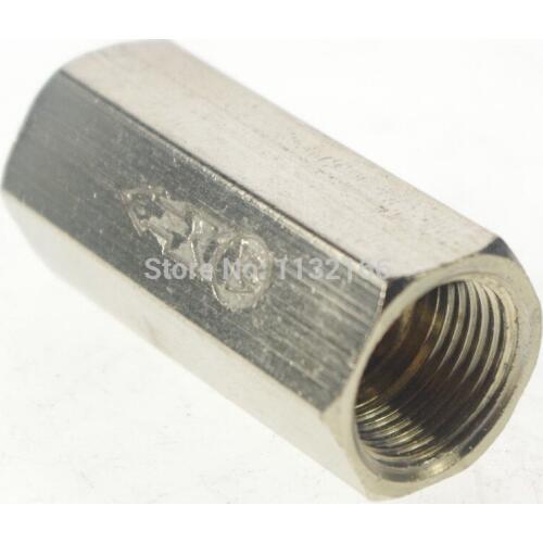 1/8" BSPP Female Nickel-plated Brass Air Check Valve One Way Hexagon