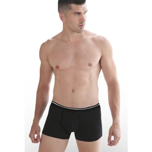 Mens Boxer Shorts Sexy Soft Underpants Antibacterial Crotch Pants Pure Color Breathable 80 Combed Cotton Fashion Underwear