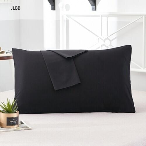 1Pc 100% Cotton Pillow Case Soft High-Grade Encryption Fabric Pillowcase Various Specifications Solid Color Pillow Covers