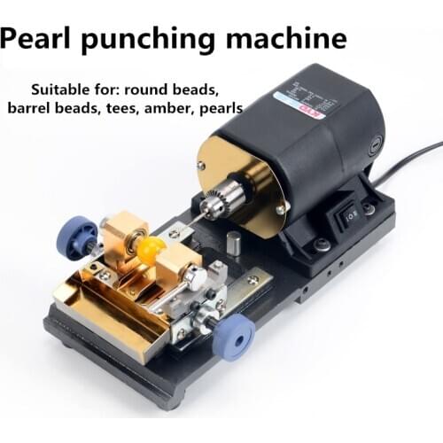 220V 320W Stone Pearl Drilling Machine Jewelry Making Equipments Electric Jade Hole Punch Drilling Machine Chuck 0.3-4mm