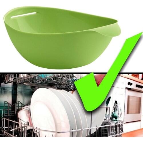 2021 New Hot Home Kitchen Microwave Oven Steamer Soft-paste Silicone Cook Food Tool Roaster Steam Baking Folding Bowl Q4X3