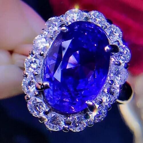 Wedding Ring Blue sapphire ring 925 sterling silver Fine handworked jewelry Finger rings