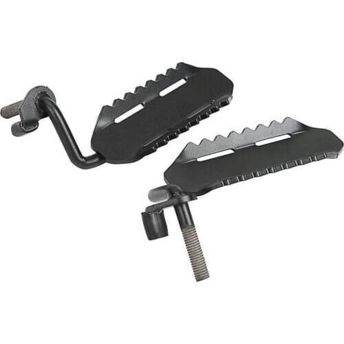 Foot Rest Front Pedal Foot Pegs Black Steel For 2007-2017 Jeep Wrangler JK & Unlimited -1 Pair