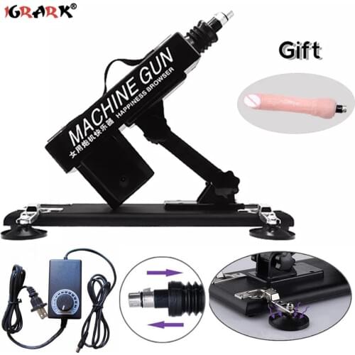 Sex Machine Gun with Big Dildo Free Gift Strong Power Automatic Sex Machines Vibrators Sex Toys for Women Female Masturbator