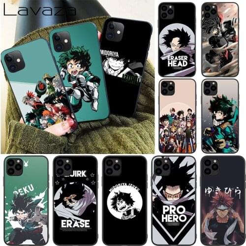 Lavaza Anime My Hero Silicone Soft Case for iPhone 12 Mini 11 Pro XS Max XR X 8 7 6 6S Plus 5 5S SE