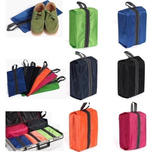 Multi-colored Portable Waterproof Portable Travel Shoe Bag Zip View Window Pouch Storage Waterproof Organizer
