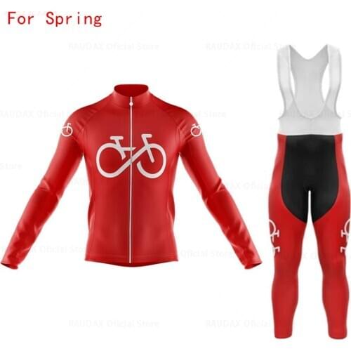 2021 Pro Team Bicycle Cycling Jersey Set Strava Long Sleeve Jersey Suit Riding Bike MTB Cycling Clothing Bib Pant Set for Spring