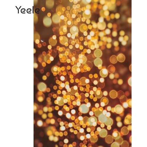 Yeele Baby Birthday Party Photocall Gold Polka Dots Light Bokeh Photography Backdrop Photographic Backgrounds For Photo Studio