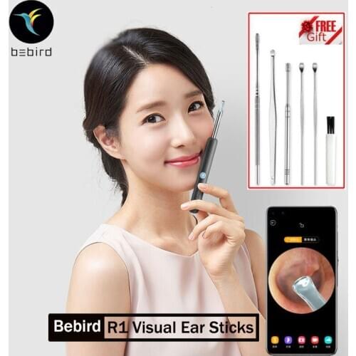 Youpin Bebird R1 Smart Visual Ear Sticks Endoscope 300W High Precision Earpick Mini Camera Otoscope Health Care Ear Cleaner